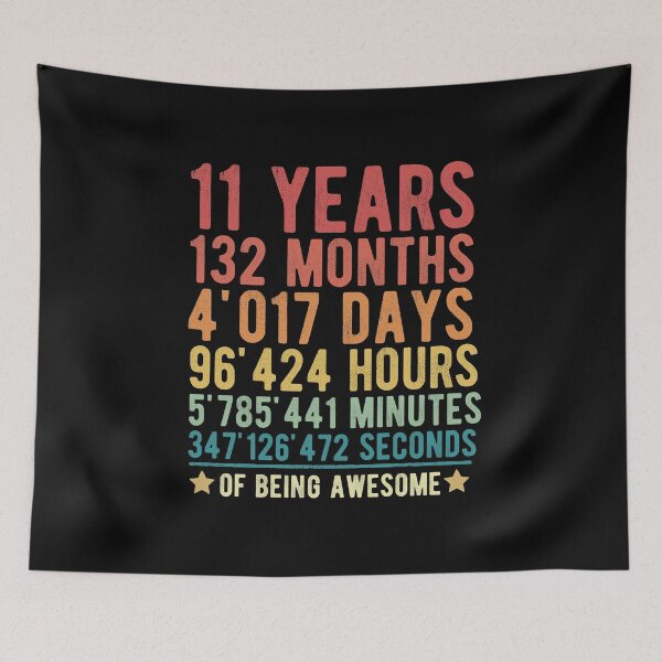 Item preview, Vintage 11 Years Of Being Awesome Vintage 11th Birthday Funny Gift for Boy Girl Turning 11 years old designed and sold by alenaz.