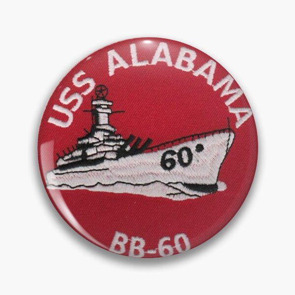 Item preview, USS Alabama (BB-60) Crest designed and sold by Nikki SpaceStuffPlus.