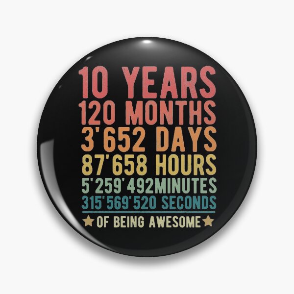 Artikelvorschau, Weinlese 10 Jahre Awesome Funny 10. Geburtstagsgeschenk für Jungen Mädchen, das 10 Jahre alt wird entworfen und verkauft von alenaz.