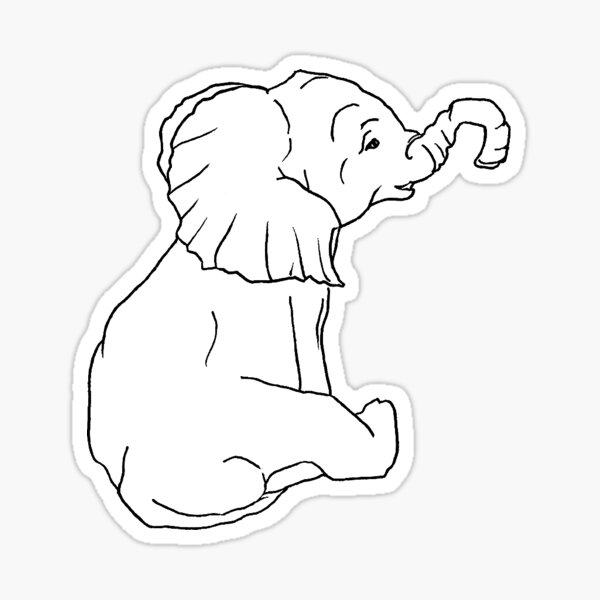 Baby Elephant Sticker