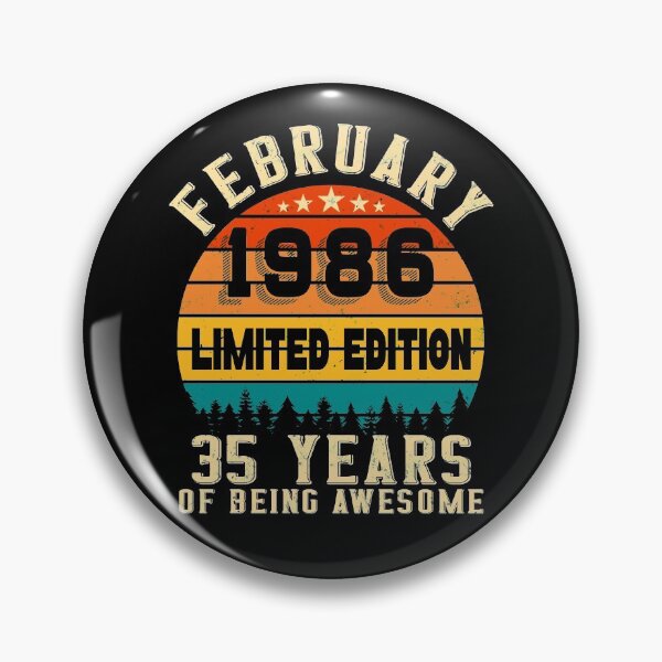 Item preview, 35th Birthday 35 Years Born In 1986 February designed and sold by Renergie.