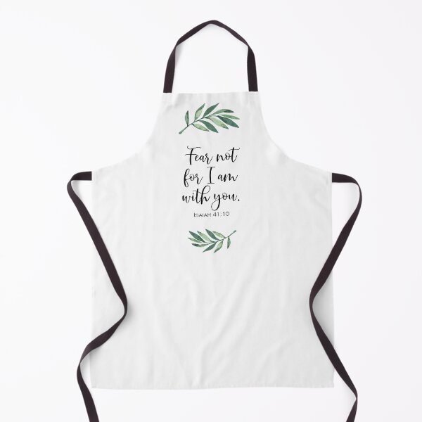 Item preview, Fear not for I am with you with Watercolor Leaf Design from Isaiah 41:10 designed and sold by Home Decor Print Studio.