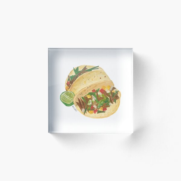 Basic Mission Tacos Acrylic Block