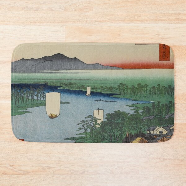 Item preview, Senju Great Bridge over Sumida River Vintage Ukiyo-e Japanese Art designed and sold by VintageArchive.