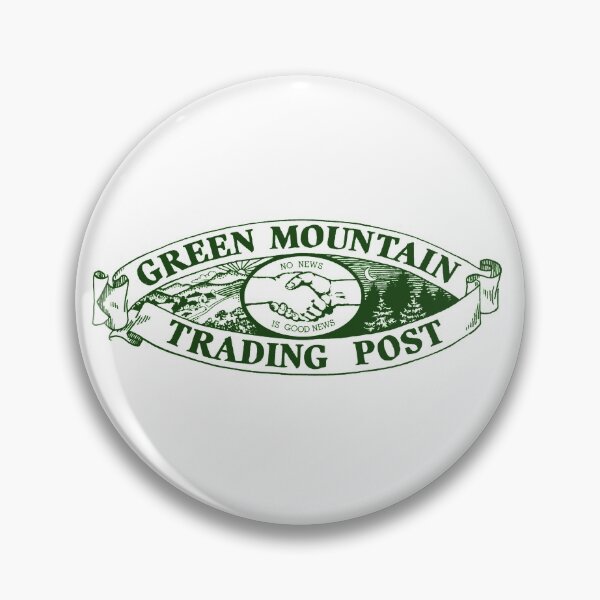 Item preview, The Green Mountain Trading Post Masthead in green designed and sold by Grateful-Fool.