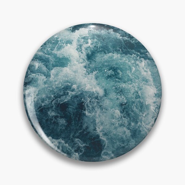 Item preview, dark and light blue rough ocean water waves designed and sold by The Red Shop.