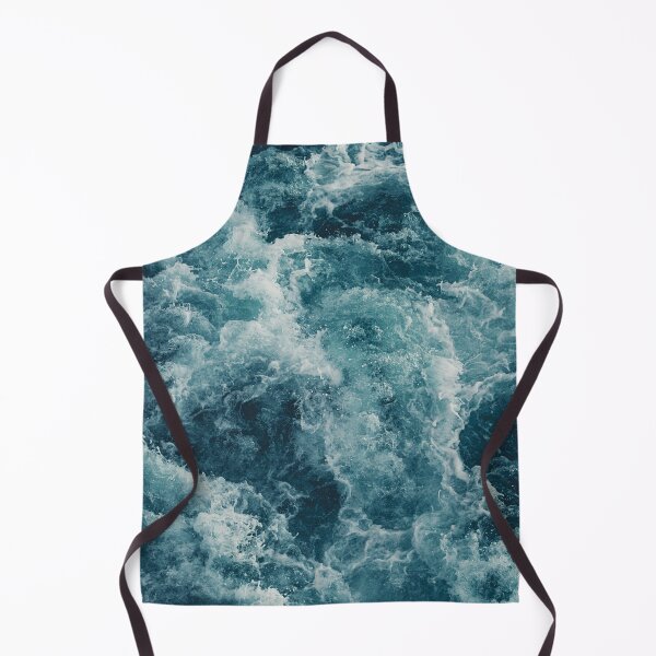 Item preview, dark and light blue rough ocean water waves designed and sold by The Red Shop.