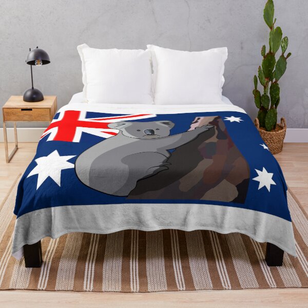 Item preview, Koala On Tree with Australian Flag designed and sold by SankDesigns.
