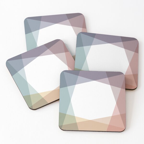 Item preview, Muted Rainbow Colors Geometric Edges designed and sold by littledesignco.