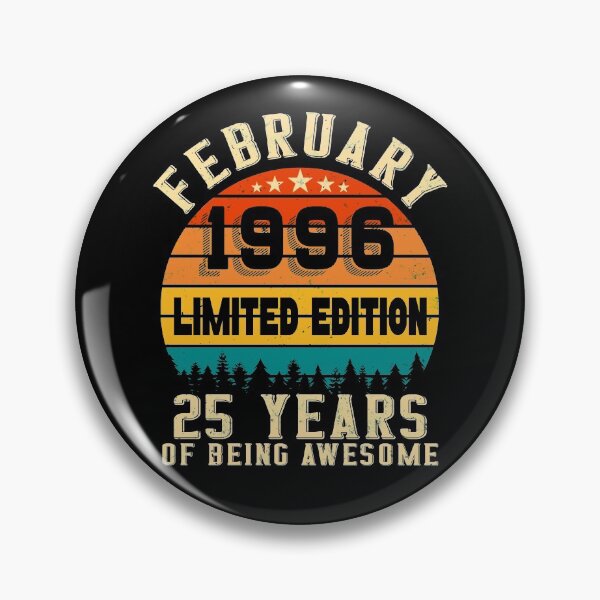 Item preview, 25th Birthday 25 Years Born In 1996 February designed and sold by Renergie.