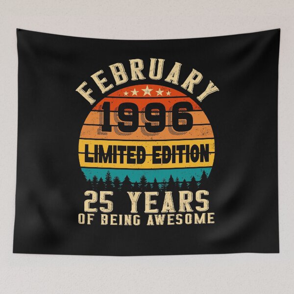 Item preview, 25th Birthday 25 Years Born In 1996 February designed and sold by Renergie.