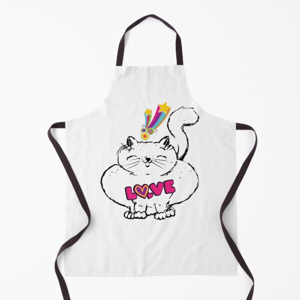 Item preview, Love Cat Fat Cat Drawing Illustration  designed and sold by Beluved.