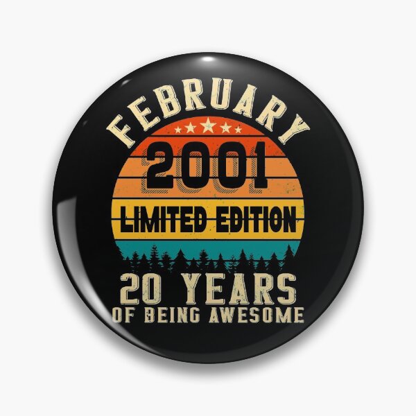 Item preview, 20th Birthday 20 Years Born In 2001 February designed and sold by Renergie.