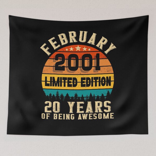 Item preview, 20th Birthday 20 Years Born In 2001 February designed and sold by Renergie.