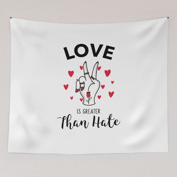 Item preview, Love Is Greater Than Hate designed and sold by AmberSiraj.