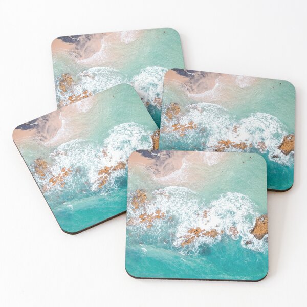 Item preview, Copy of Copy of  blue ocean waves with rocks designed and sold by The Red Shop.