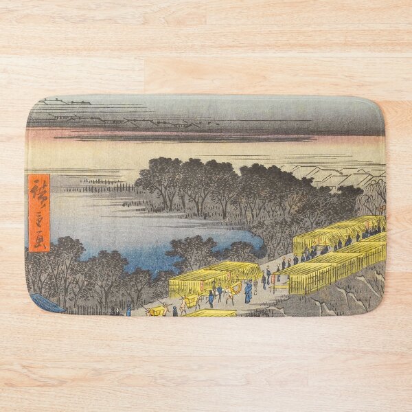 Item preview, Nihon Embankment Landscape Vintage Ukiyo-e Japanese Art designed and sold by VintageArchive.