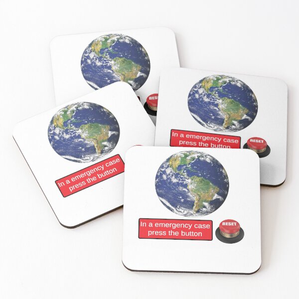 Item preview, reset planet earth button designed and sold by NiceShirtY.