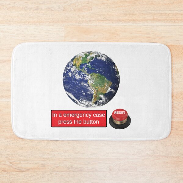 Item preview, reset planet earth button designed and sold by NiceShirtY.