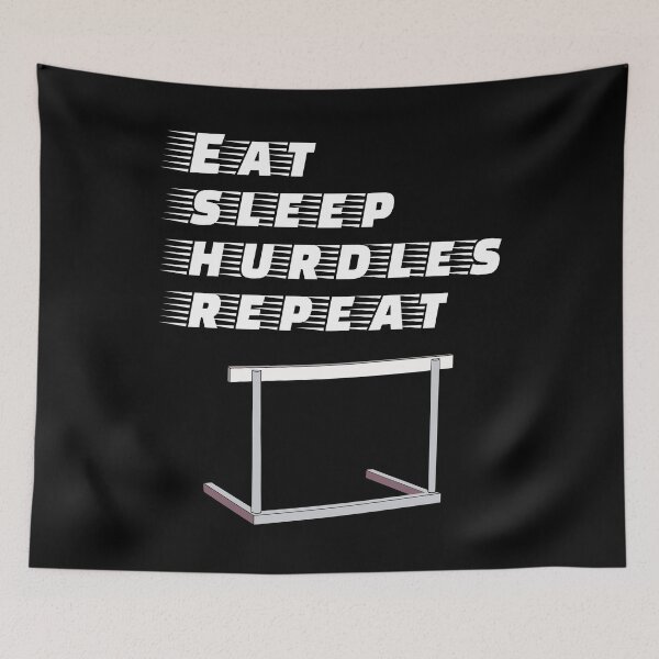 Item preview, eat sleep hurdles repeat designed and sold by Sinovius.