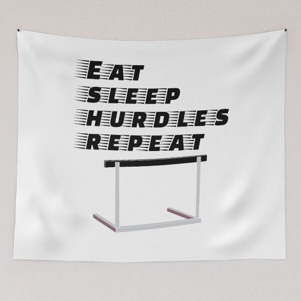 Item preview, eat sleep hurdles repeat designed and sold by Sinovius.