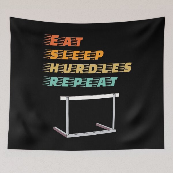 Item preview, eat sleep hurdles repeat designed and sold by Sinovius.