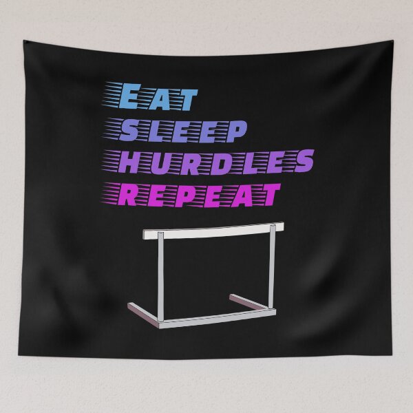 Item preview, eat sleep hurdles repeat designed and sold by Sinovius.