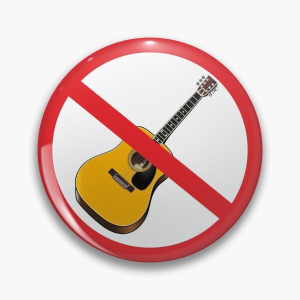 Item preview,  No Guitar Sign designed and sold by ProhibitionStickers.