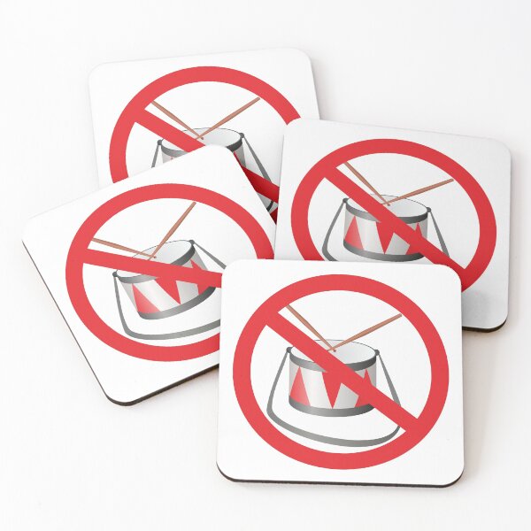 Item preview, No Drums Sign designed and sold by ProhibitionStickers.