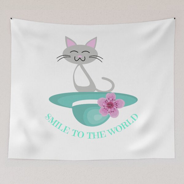 Item preview, Cat gives you advise to be Happy 6, Smile to the world designed and sold by CATSandHATS.