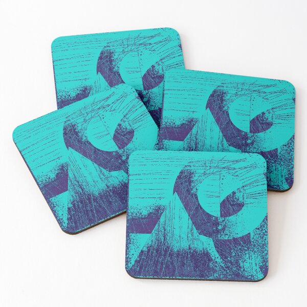 Item preview, Teal Blue Geometric  designed and sold by Russ  Fagle.