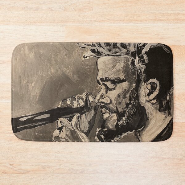 Item preview, Cold,painting,small,poster,portrait,music,rapper,J,black and white,music,artist,original,dope,wall art,decor,fan art,sketchy,rap,art,one,col designed and sold by spacesbydee.