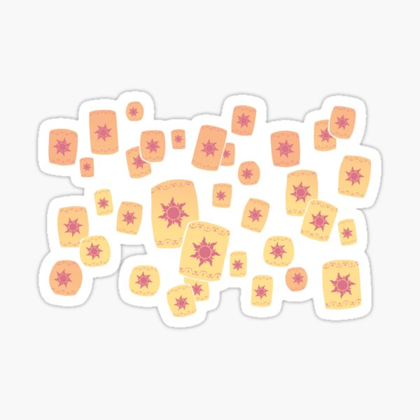 Floating Lanterns Gleam Variant Sticker