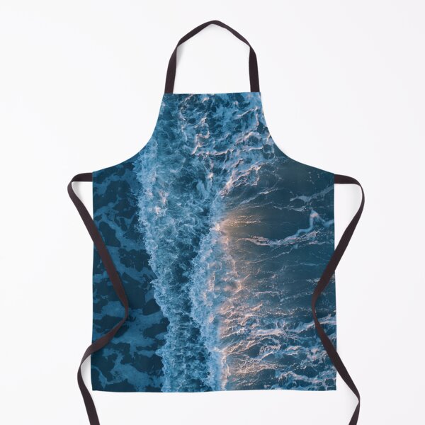 Item preview, dark and light blue breaking ocean water waves designed and sold by The Red Shop.