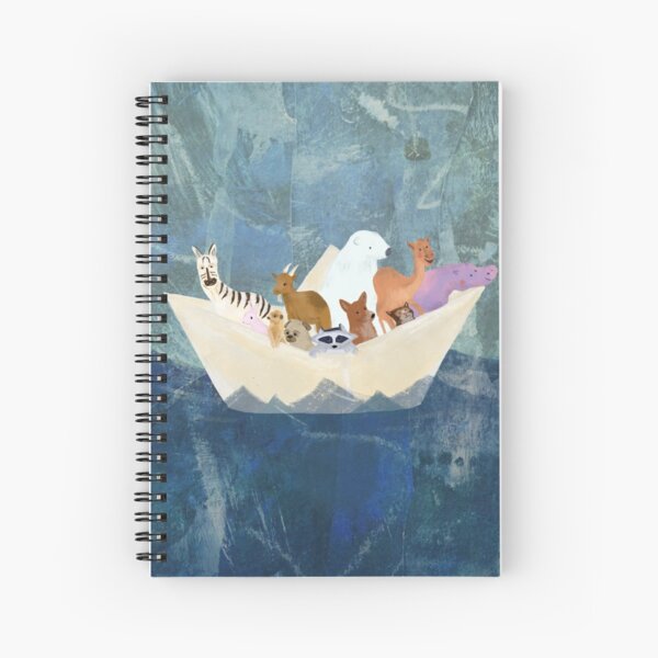 Paper Boat Party Spiral Notebook