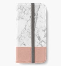 Korallen Marmor iPhone Flip-Case/Hülle/Skin