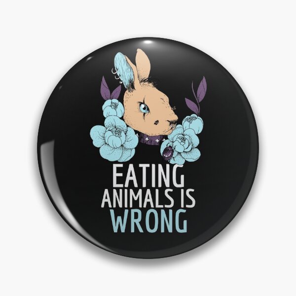 Item preview, Eating Animals Is Wrong designed and sold by curledup-cat.