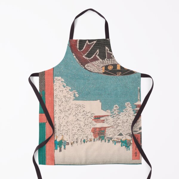 Item preview, Kinryuzan Temple Snow Scene Vintage Ukiyo-e Japanese Art designed and sold by VintageArchive.