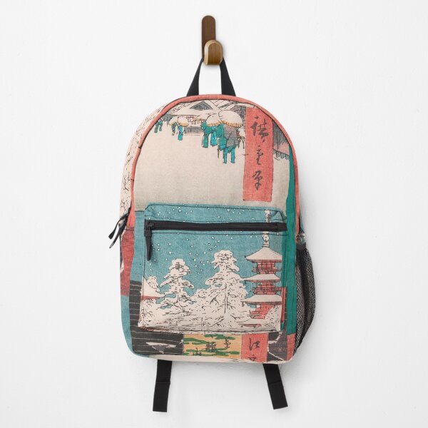 Item preview, Kinryuzan Temple Snow Scene Vintage Ukiyo-e Japanese Art designed and sold by VintageArchive.