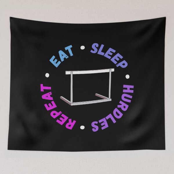Item preview, eat sleep hurdles repeat designed and sold by Sinovius.