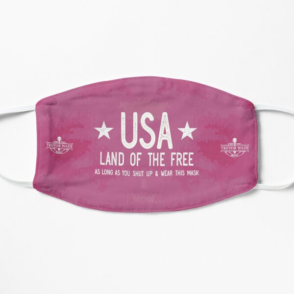 USA - Land of the Free? (Pink) Flat Mask