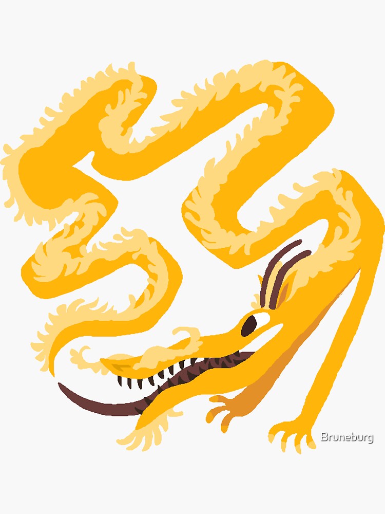 Yellow Dragon chasing its own Tail