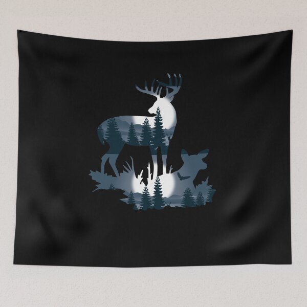 Item preview, It shows a deer moonlight - night design designed and sold by ChristopherIBK.