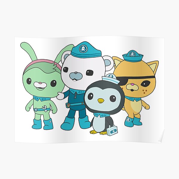 The Octonauts Captain Barnacles Kwazii Peso Tweak Poster For Sale By Sunriya Redbubble