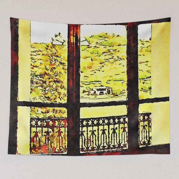 Item preview, Istituto Emiliani: wooden window with landscape designed and sold by Giuseppe Cocco.