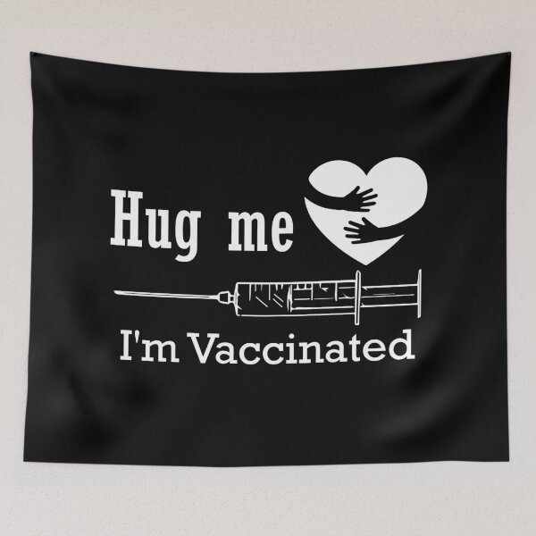 Item preview, Hug Me I'm Vaccinated - Funny Vaccine  designed and sold by Yassine Mabchour.