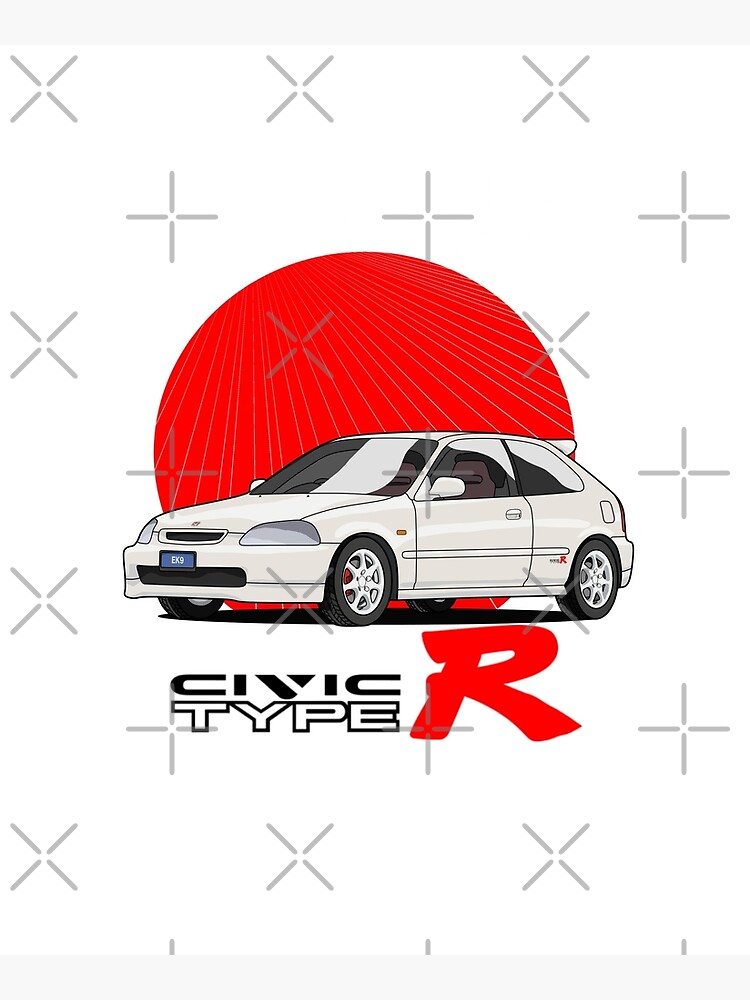 車の販売店用ポスター ホンダ シビック タイプRx EK9 車の販売店用ポスター ホンダ シビック タイプRx EK9