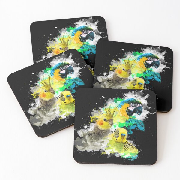 Item preview, Aquarell Splash Parrot Bird Family designed and sold by Alienphysique.
