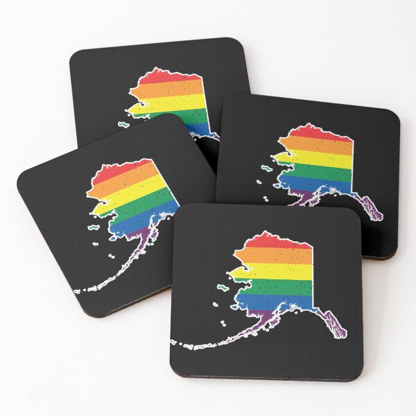 Item preview, Alaska Gay Pride Flag - Distressed designed and sold by UBUCO.