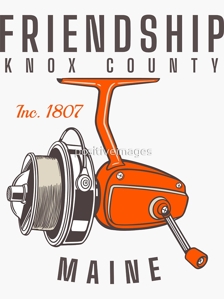 "Friendship, Maine" Sticker for Sale by positiveimages Redbubble